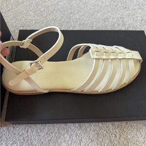Freda Salvador Maria sandal white Brand new in box